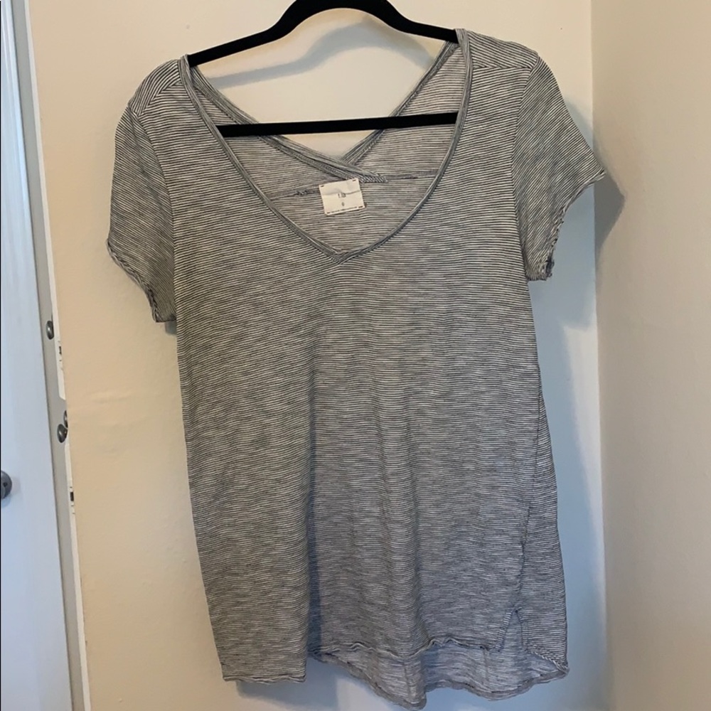 T.la striped shirt small